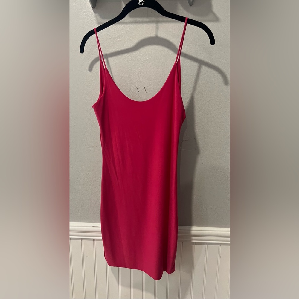 Pink mini dress